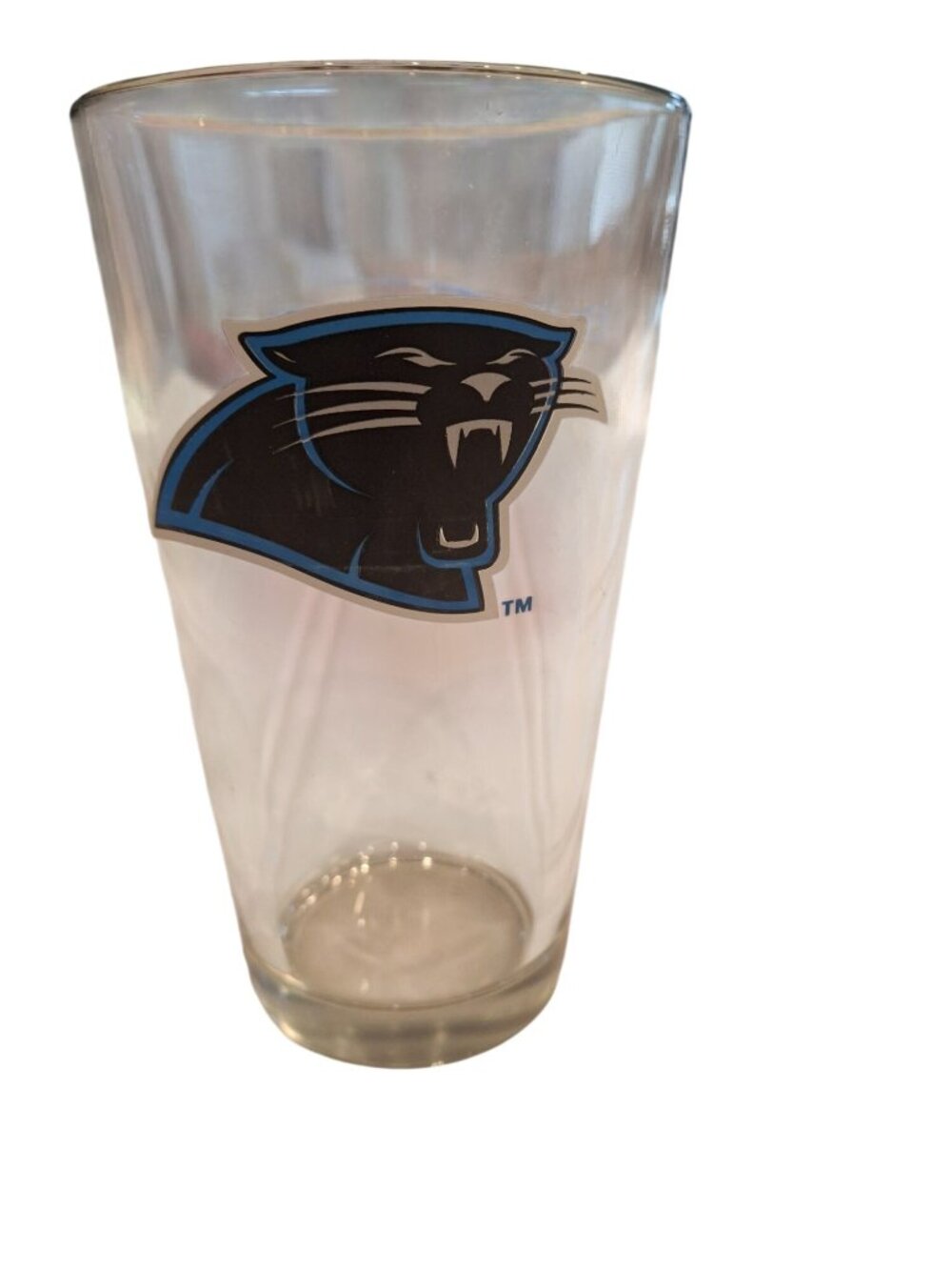 Carolina Panthers Bud Light Pint Beer Glass NFL Football Barware Fan Cave